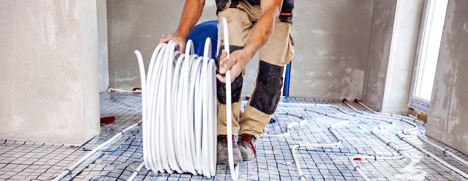 Wand- und Fußbodenheizung